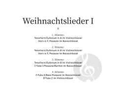 Weihnachtslieder 1 - 1. Stimme in C 