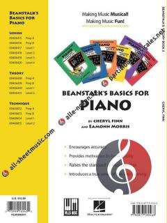 Beanstalk's Basics For Piano Theory Book Level 2 von Cheryl Finn 