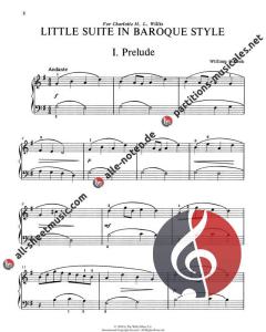 Little Suite In Baroque Style Later Elementary Piano Solo von William Gillock 