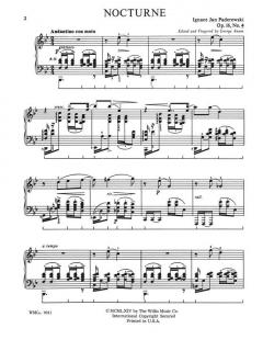 Nocturne Opus 16 No. 4 von Ignaz Paderewski 