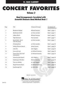 Concert Favorites Vol. 2 Bass Clarinet 