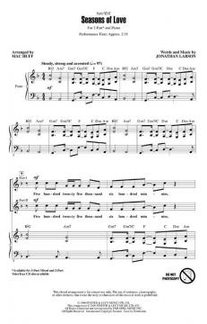 Seasons Of Love von Jonathan Larson 