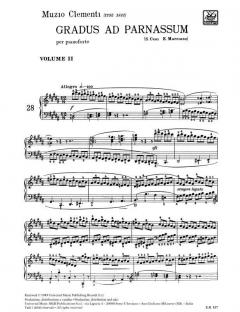 Gradus Ad Parnassum Vol. 2 Piano von Muzio Clementi 