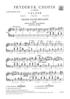 Valzer Waltzes for Piano von Frédéric Chopin 