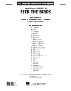 Feed The Birds von Robert Bernard Sherman (Download) 