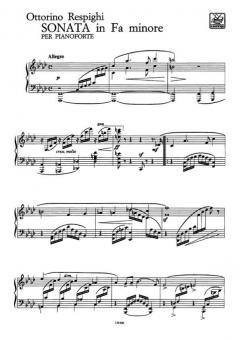 Sonata Fa Minore Pianoforte von Ottorino Respighi 