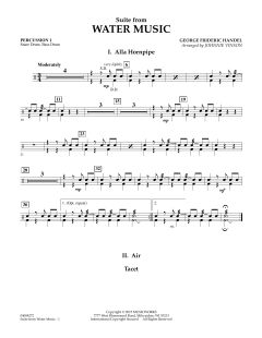 Suite from Water Music von Georg Friedrich Händel (Download) 
