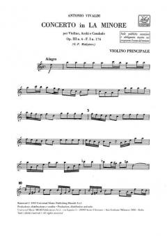 Concerto A Minor Op.3 No.6 RV356 (Antonio Vivaldi) 