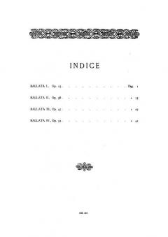 4 Ballate von Frédéric Chopin 