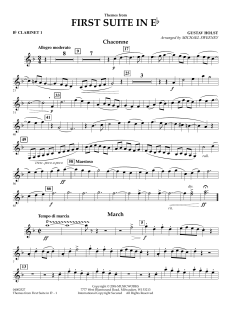 Themes from First Suite in Eb von Gustav Holst (Download) 