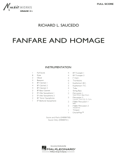 Fanfare and Homage von Richard L. Saucedo (Download) 