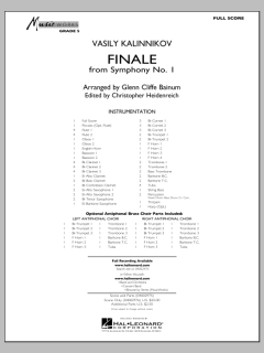 Finale From Symphony No. 1 von Basile Kalinnikov (Download) 