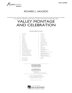 Valley Montage And Celebration von Richard L. Saucedo (Download) 