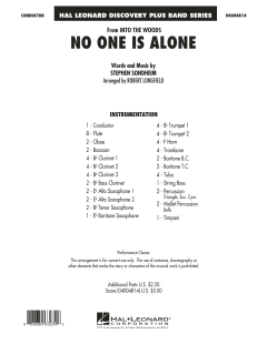No One Is Alone von Stephen Sondheim 