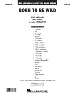 Born To Be Wild von Mars Bonfire (Download) 