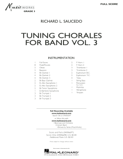 Tuning Chorales for Vol.  3 von Richard Saucedo 