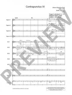 Bach-Contrapuncti: Contrapunctus XI von Johann Sebastian Bach 