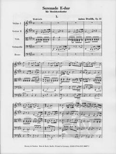 Serenade E-Dur op. 22 von Antonín Dvorák 