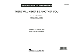 There Will Never Be Another You von Harry Warren (Download) 