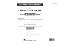 You Can't Stop the Beat von Marc Shaiman (Download) 