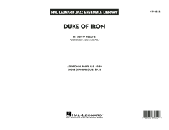 Duke Of Iron von Sonny Rollins (Download) 