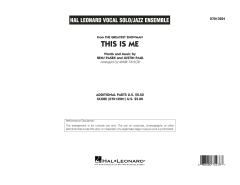 This Is Me von Benj Pasek (Download) 