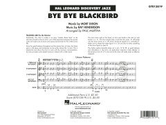 Bye Bye Blackbird von Mort Dixon (Download) 