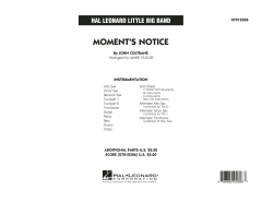 Moment's Notice von John Coltrane (Download) 
