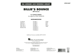 Billie's Bounce von Charlie Parker (Download) 