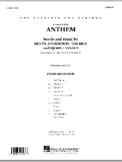 Anthem (from Chess) von Benny Andersson (Download) 