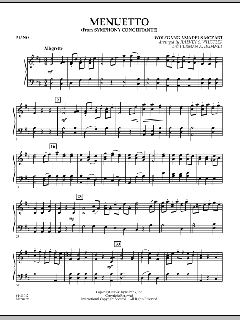 Menuetto (from Symphony Concertante) von Wolfgang Amadeus Mozart (Download) 