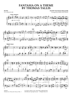 Fantasia on a Theme by Thomas Tallis von Ralph Williams (Download) 