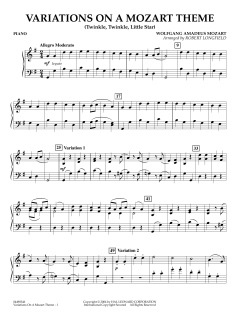 Variations On A Mozart Theme von Robert Longfield (Download) 