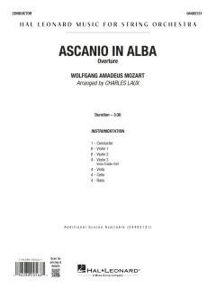 Ascanio in Alba Overture von Wolfgang Amadeus Mozart (Download) 