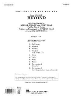 Beyond (from Moana 2) von Abigail Barlow (Download) 