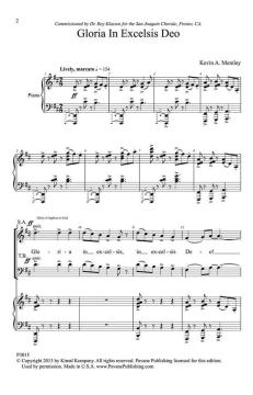 Gloria In Excelsis Deo von Kevin A. Memley (Download) 