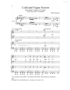 Cold And Fugue Season (J.S. Bach) 