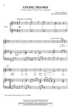 Giving Thanks von Ruth Elaine Schram (Download) 
