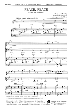 Peace, Peace von Fred Bock (Download) 