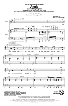 Annie (Choral Highlights) von Charles Strouse (Download) 