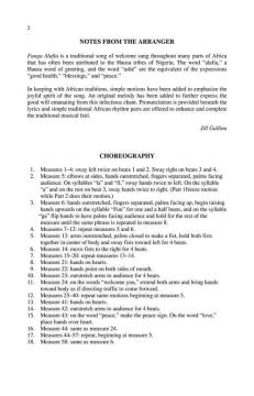 Funga Alafia (Song Of Welcome) 