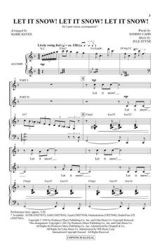Let It Snow! Let It Snow! Let It Snow! von Sammy Cahn (Download) 