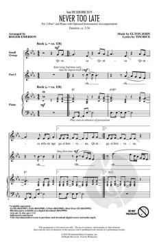 Never Too Late von Elton John 