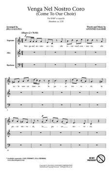 Venga Nel Nostro Coro (Come To Our Choir) (Antonio Salieri) 