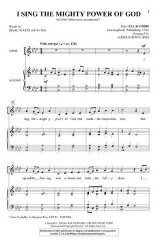 I Sing the Mighty Power of God von Isaac Watts (Download) 