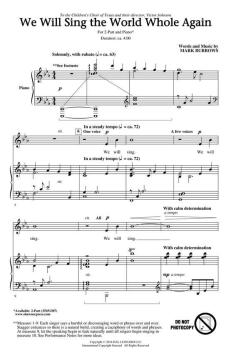We Will Sing the World Whole Again von Mark Burrows (Download) 