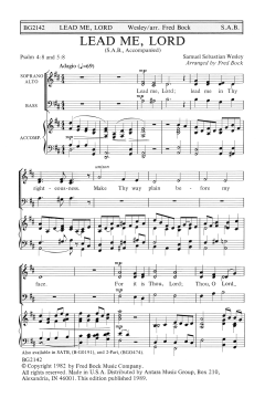 Lead Me, Lord (Fred Bock) 