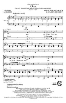 One (From A Chorus Line) von Marvin Hamlisch (Download) 