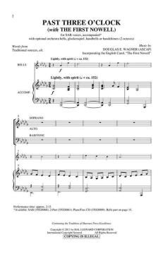 Past Three O'Clock (With The First Nowell) von Douglas E. Wagner (Download) 