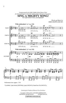 Sing A Mighty Song! von Greg Gilpin (Download) 